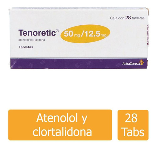 Tenoretic 50 Mg / 12.5 Mg Caja Con 28 Tabletas