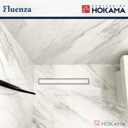 Imagen 7 de 10 de Rejilla Lineal Ducha 70cm Revestimiento Porcelanato Baño Box