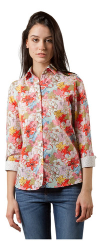 Camisa La Martina Bea Estampada Rosa Mujer