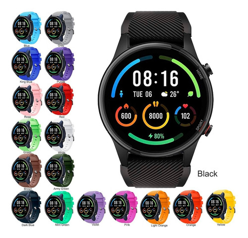 Correa Deportiva Texturizada Para Smartwatch Colmi C81 Rey Azul 2.2 Cm