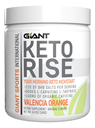 Keto Rise Dieta Keto Cetosis Con Bhb Cetonas Exógenas Cafein Sabor Valencia Orange