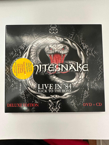 Whitesnake Cd + Dvd Importado Back To The Bone Live In 84