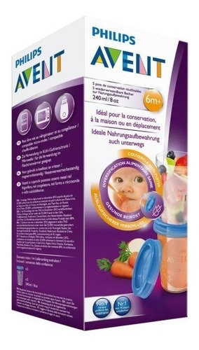 Set De Almacenamiento De Leche Materna Avent 240 Ml