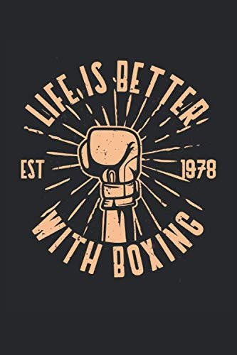 Arte De Boxeo La Vida Es Mejor Con Boxing Boxer: Este Cuader