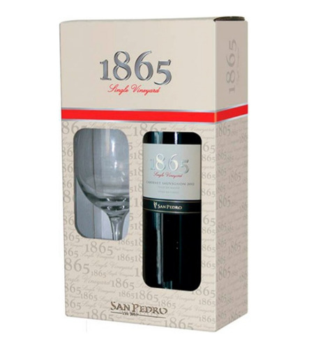 Pack Vino 1865 San Pedro Cabernet Sauvignon+copa+ Sacacorcho