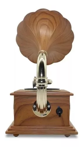 Source Som fonógrafo vintage usb retrô giratório, sistema de