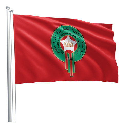 Bandeira Tecido Oxford Time Futebol Marrocos Copa 140x80cm Bandeira Tecido Oxford Time Futebol Marrocos Copa 147x88cm