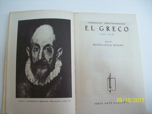 El Greco.  Michelangelo Muraro. (en Italiano) Art.