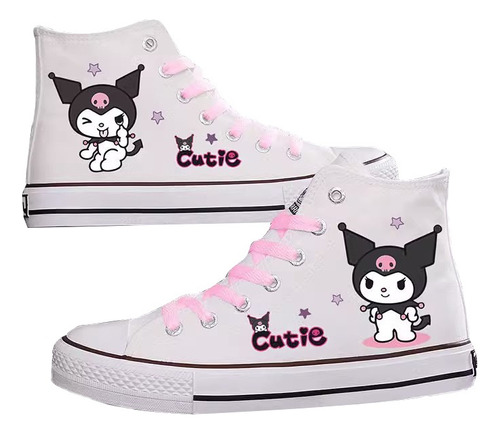 A Zapatos Altos De Lona Sanrio Hello Kitty Kuromi