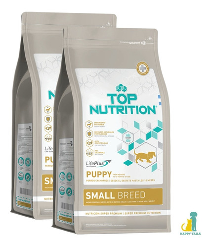 Top Nutrition Puppy Small 2 X 7,5 Kg (15 Kg) - Happy Tails