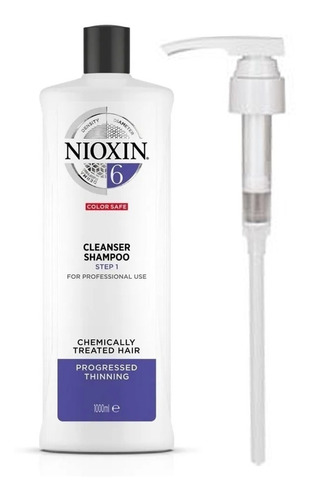 Nioxin Sistema 6 Shampoo Anticaida Cabello Procesado 1l