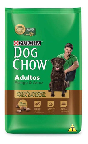 Alimento Dog Chow para cachorro adulto sabor frango e arroz em saco de 3kg