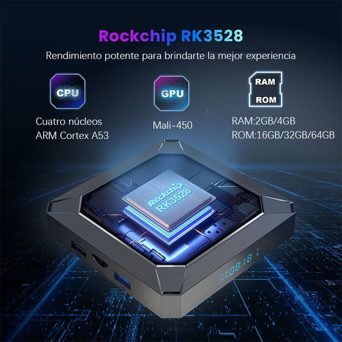 Tv Box Android 8k Wifi6 Bluetooth 4+32gb Streaming Hd