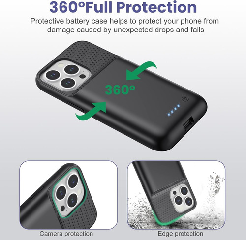 Funda Con Batería Para iPhone 14 Pro Max/14 Plus/13 Pro M...