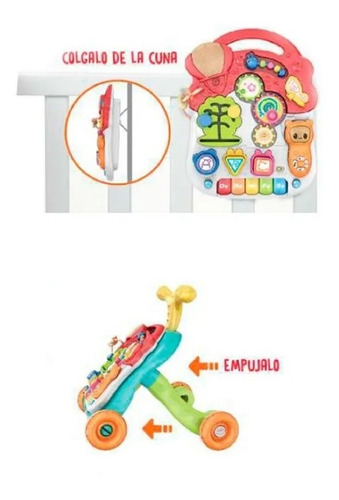 Andador Caminador Mesa Didactica Bebe 3 En 1 Babymovil