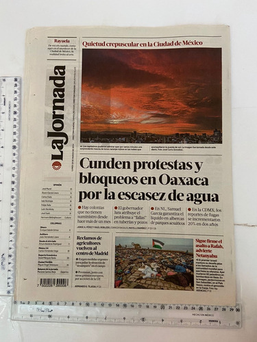 Revista Periódico La Jornada No 14249 18/03/24 (Usado)