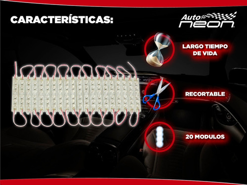 Imagen 5 de 8 de 20 Módulos De 6 Led Con Lupa Varios Colores