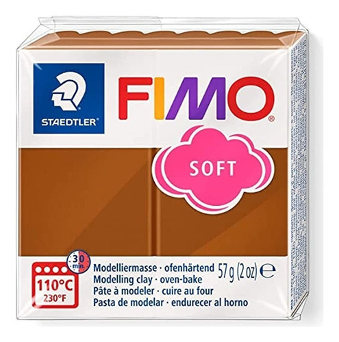 Fimo Soft Masa Moldeable Arcilla Polimerica X 56 Gramos Color 7 Caramelo