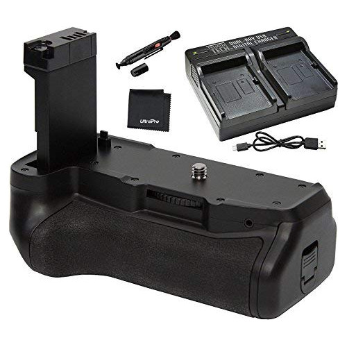 Battery Grip Bundle F Canon Rebel T7i Eo 77d: Incluye Rapid