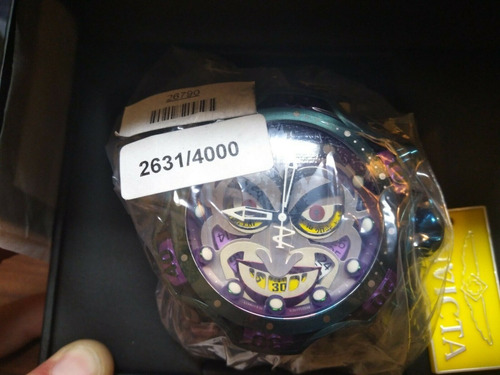 Relógio Invicta Venom Dc Comics Coringa Limited Edition