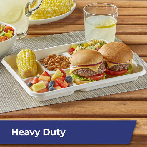 Bandejas De Papel Hefty Ecosave 100 Compostáveis Com 5 Compa