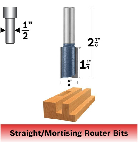 Bosch 85454 M, 5/8 Pulgadas X 1-1/4 Pulgadas Correa De 2 ...
