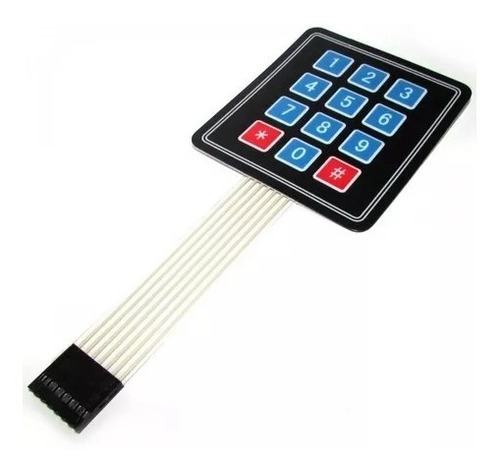 Teclado Membrana Matricial 4x3 Autoadhesivo Keypad Arduino