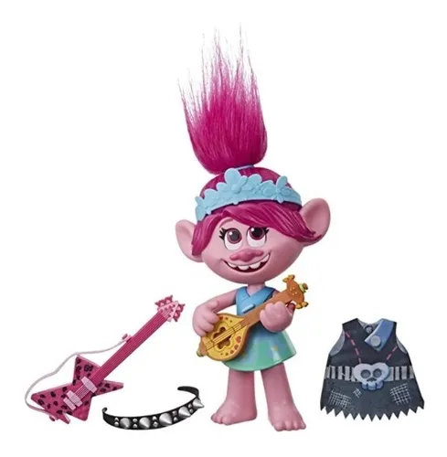 Trolls World Tour Pop-to-rock Poppy Muñeca Cantante