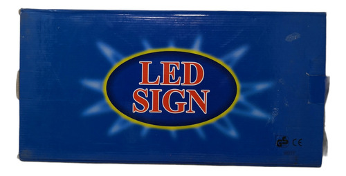 Pack 5 Letrero Para Negocio Luminoso Led 55x33
