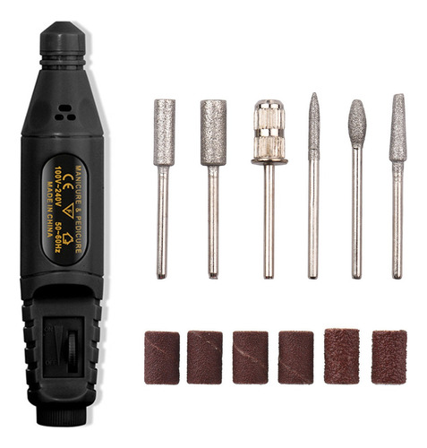 Kit De Esmalte De Uñas Eléctrico 20000 Rpm Usb Recargable