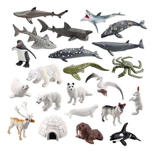 22 Figuras De Animales Marinos, Modelos De Animales Estilo B