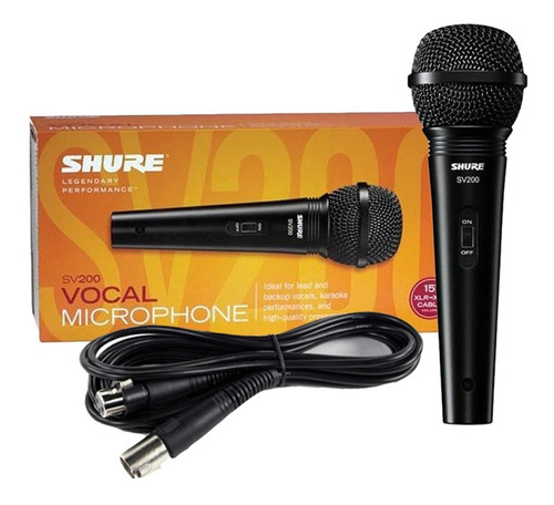 Microfono Dinamico Cardioide Con Cable Shure Sv200