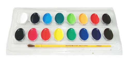 Acuarelas Crayola 16 Colores Y 1 Pincel