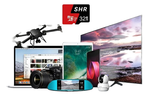 Shr Cartão Micro Sd 32gb Compatível Com Smartphones E Tablet