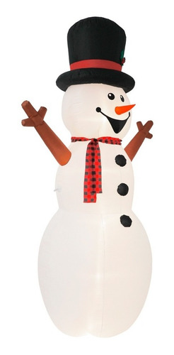 Inflable De Muñeco De Nieve Con Iluminación Led 3.35 M