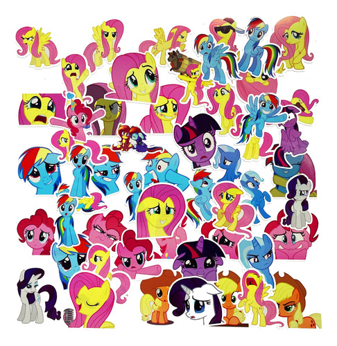 My Little Pony 50 Calcomanías Stickers Brillantes Caricatura