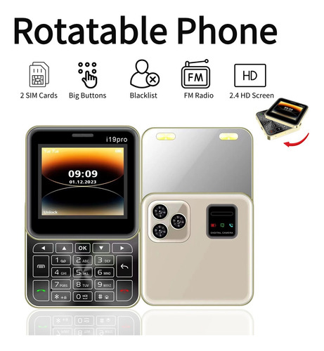 I19 Pro Teléfono Móvil 2g Dual Sim Dual Standby Grabación Automática De Llamadas, Radio Fm, Marcación Rápida, Magic Voice, Desbloqueado
