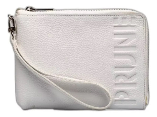 Prune Cartera  Sobre Tarjetero Doka White Mujer 100% Cuero