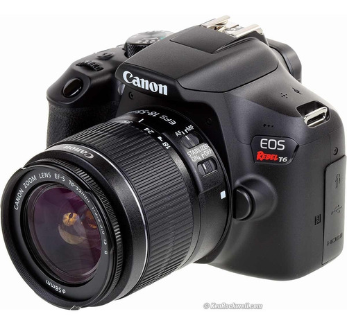 Camera Canon Eos Rebel T6 18-55mm Revenda Autorizada