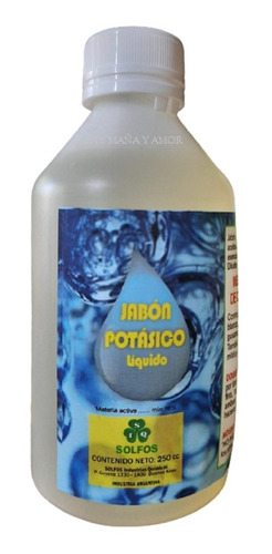 Imagen 1 de 2 de Jabon Potasico Solfos 250 Insecticida Funguicida Organico