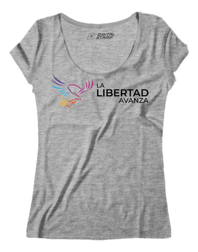 Remera Mujer Javier Milei La Libertad Avanza 6 Dtg Premium