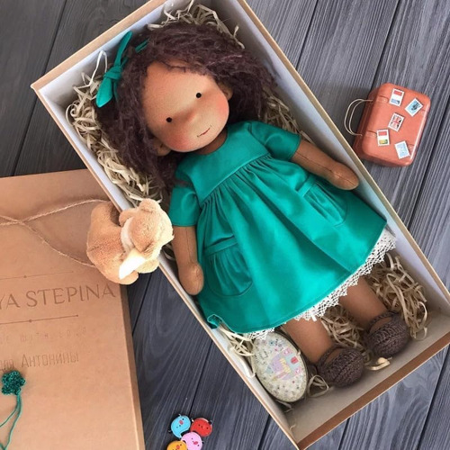 Muñecas Waldorf Hechas A Mano, Mini Muñecas Diy Caja Regalo