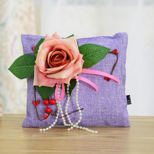 1 Pieza Bolsas De Carbón De Bambú Novedad Rosa Púrpura