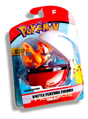 Pokebola Battle Muñeco Pokemon Clip Pika Charizard