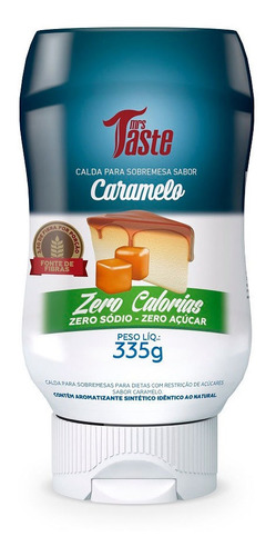 Mrs Taste Vegano Salsa De Caramelo Zero Calorias X 335 Gr