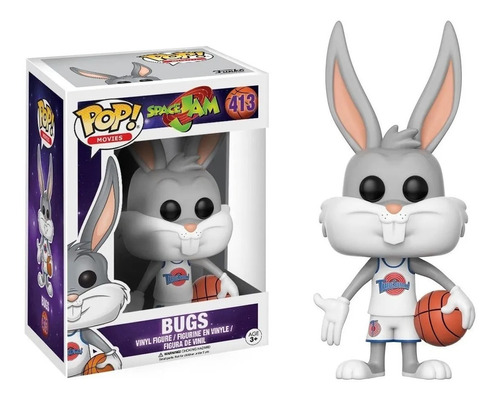  Funko Pop Movies Space Jam Bugs Action Figure,multi,3.75 In