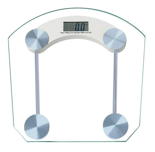 Balanza Pesa Digital Personal Scale Color Transparente