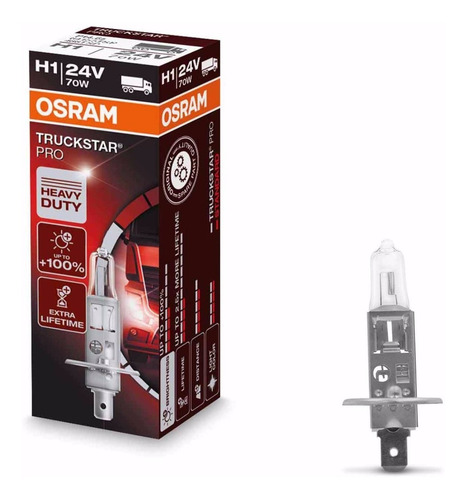 Lâmpada Osram Truckstar Pro H1 24v 70w Reposição
