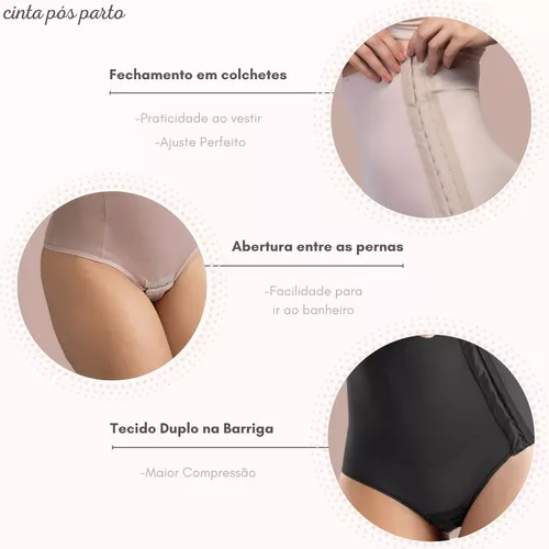 Cinta Pós Parto Cesarea Aperta Barriga Maternidade Feminina