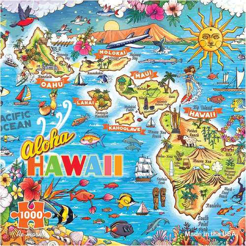 Re-marks Aloha Hawaii Rompecabezas De 1000 Piezas Para Todas